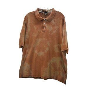 Men's Hanes X-Temp Custom Bleach Dye Polo Shirt Size 2XL